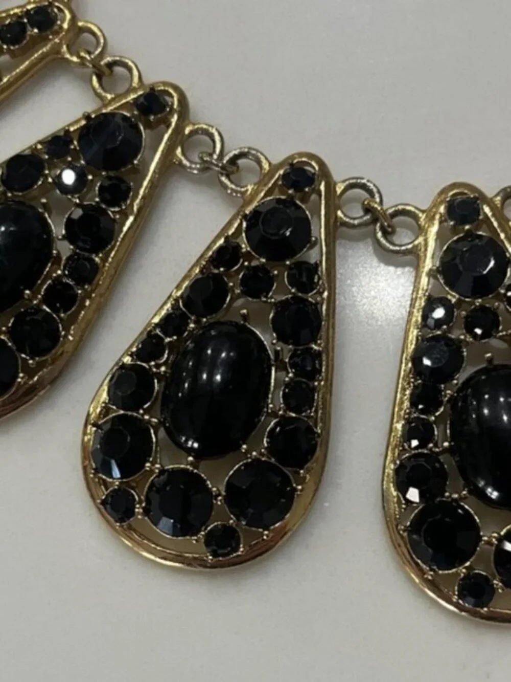 Kate Spade Black and Gold Statement Necklace